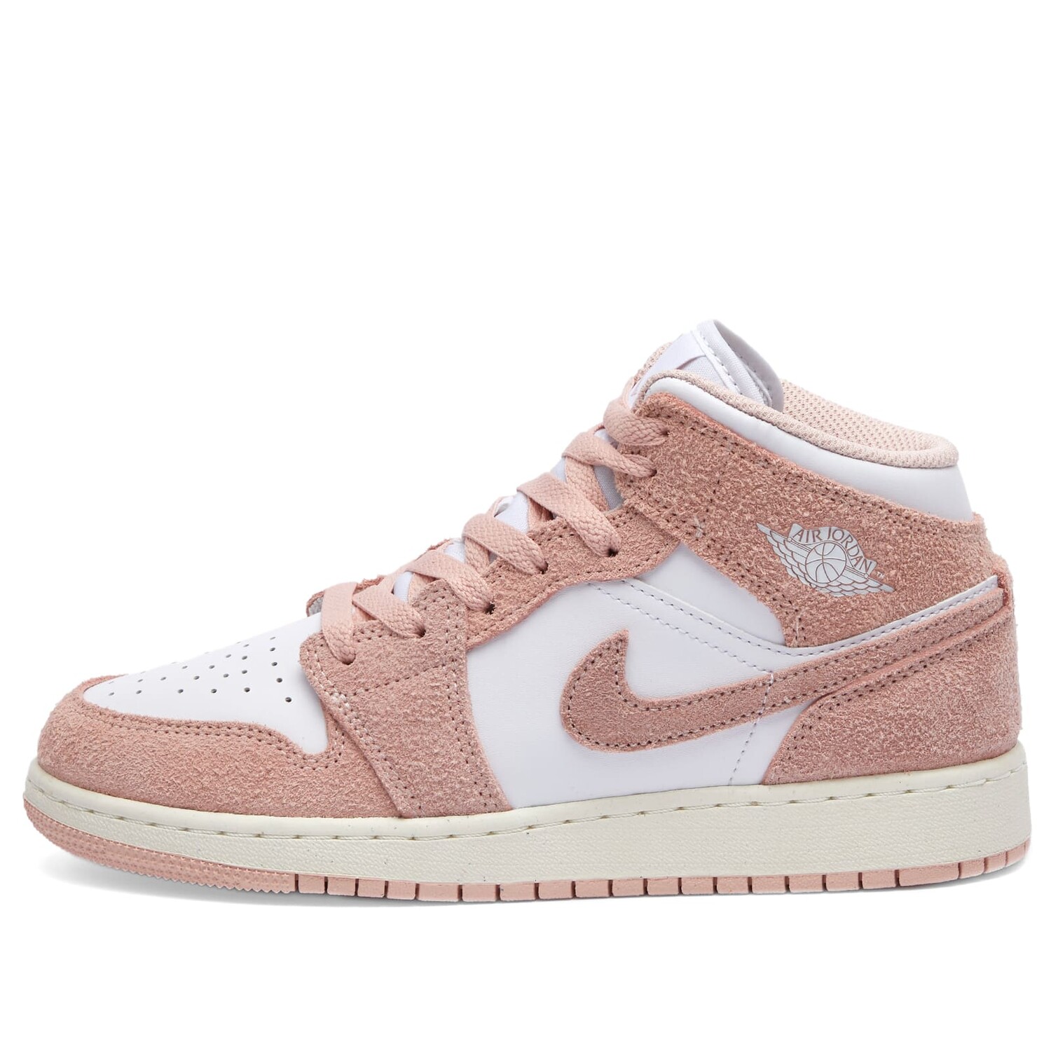 

Кроссовки Air Jordan 1 Mid Se Gs, цвет White, Legend Pink & Sail