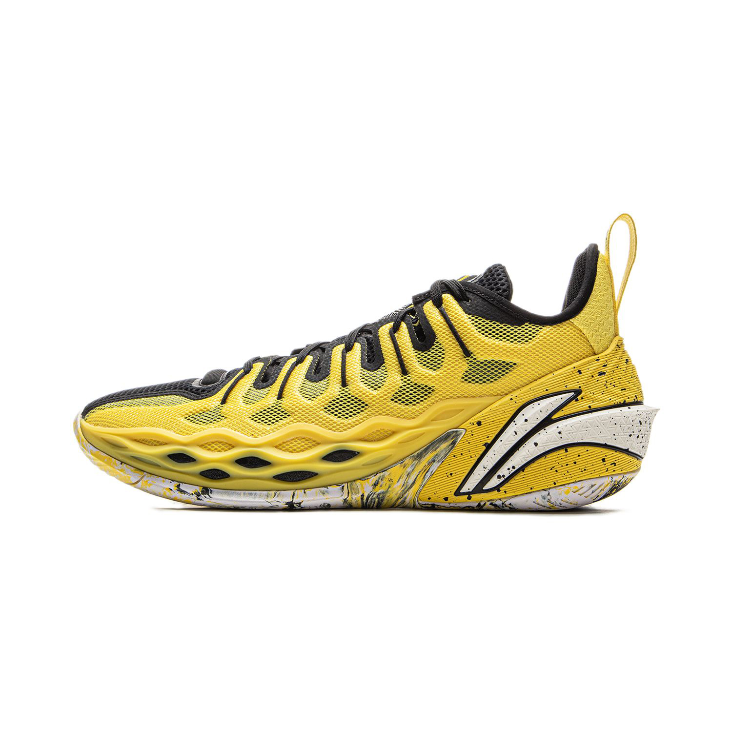 

LINING Баскетбольные кроссовки мужские cushioned slip-resistant breathable rebound желтый черный