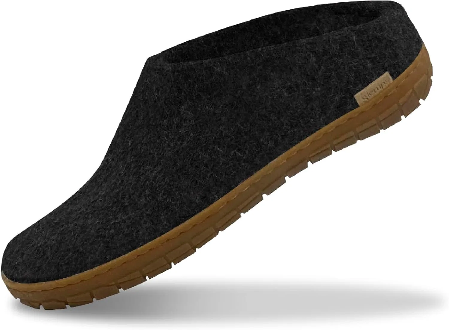 Glerups dk Model BR Фетровые тапочки, для взрослых, унисекс, резиновая подошва, 2-Charcoal