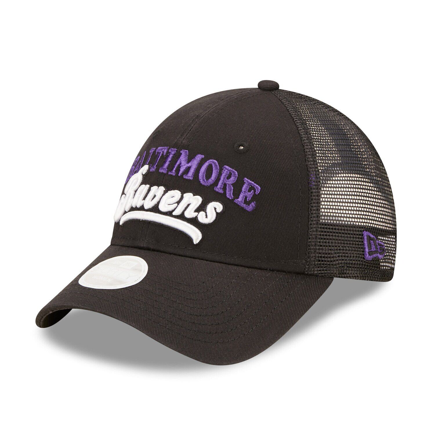 

Черная женская кепка New Era Baltimore Ravens Team Trucker 9FORTY Snapback New Era