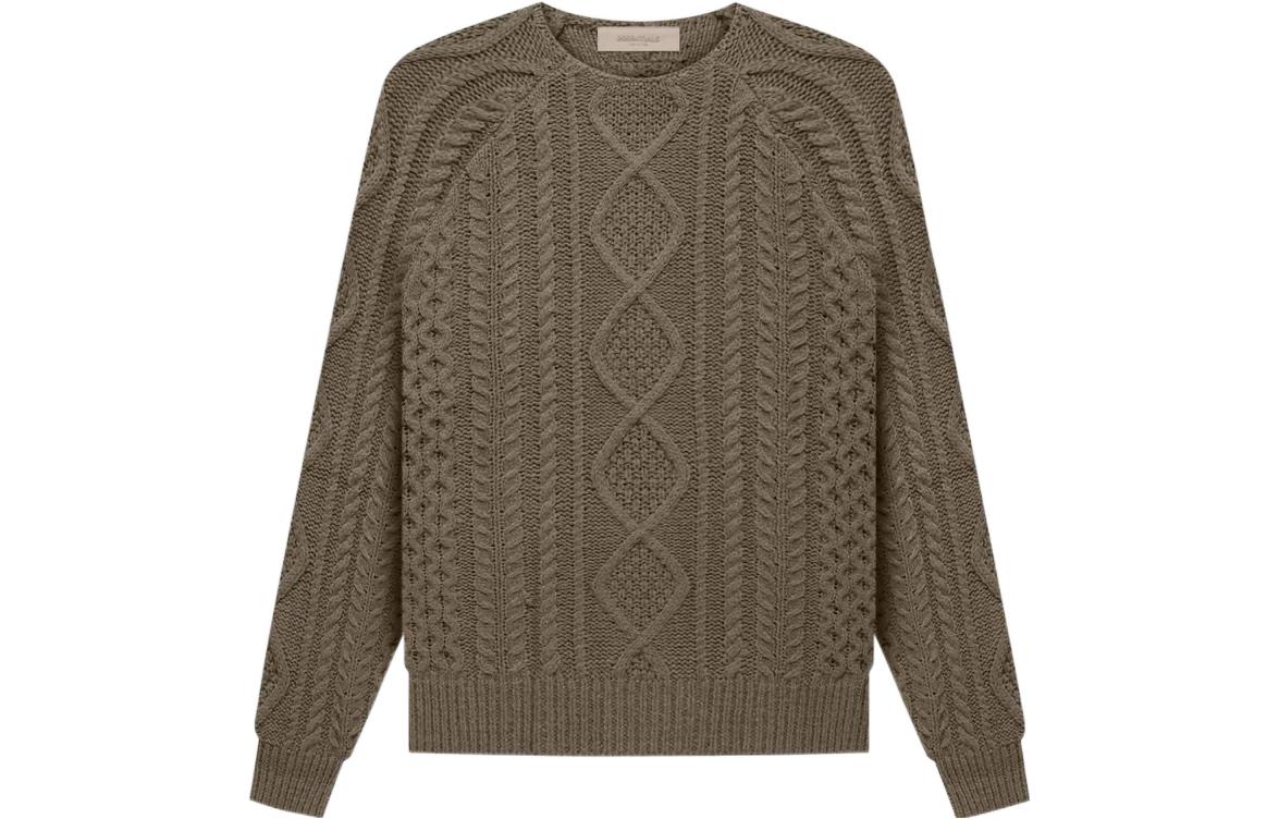 

Свитер Fear of God Essentials FW22 Cable Knit Wood, Wood Coffee