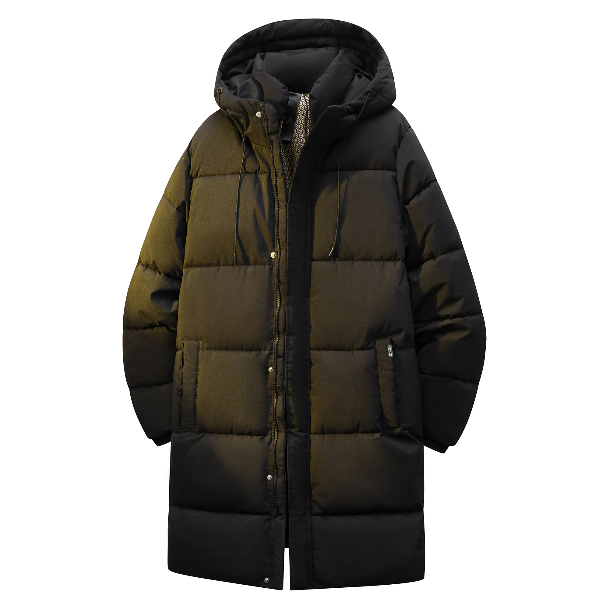 

Пуховик Unisex с капюшоном утепленный стеганый HUANQIU, черный