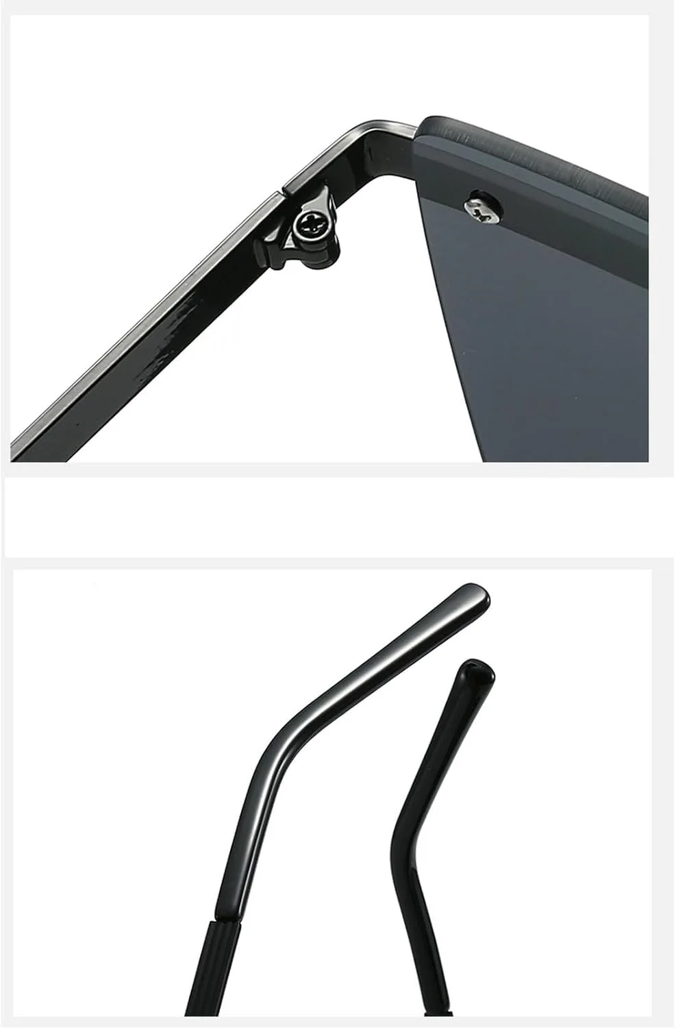 

Винтажные большие квадратные солнцезащитные очки-щиток для женщин, модные солнцезащитные очки 2025 года в крупной оправе с защитой от УФ-излучения mincl, Black