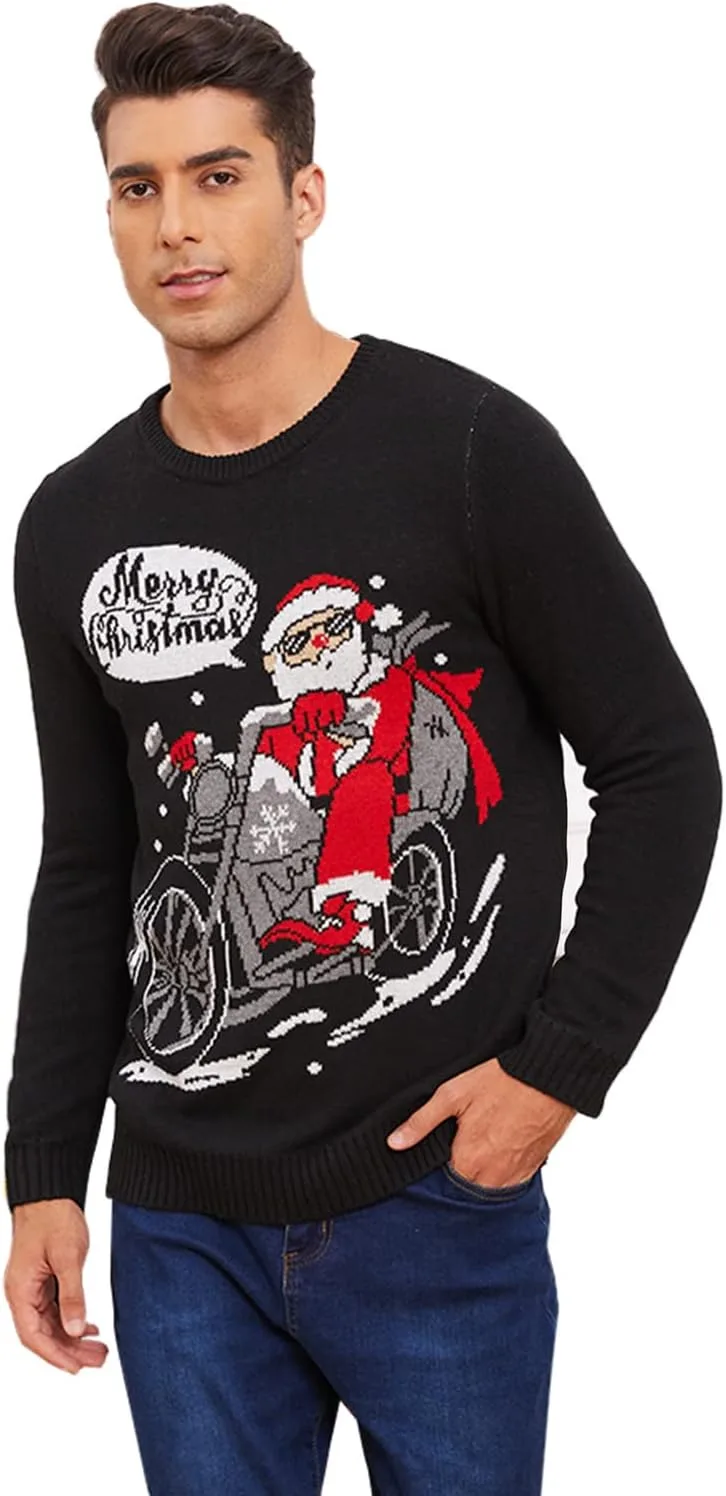 

VENTELAN мужской свитер с забавным Сантой