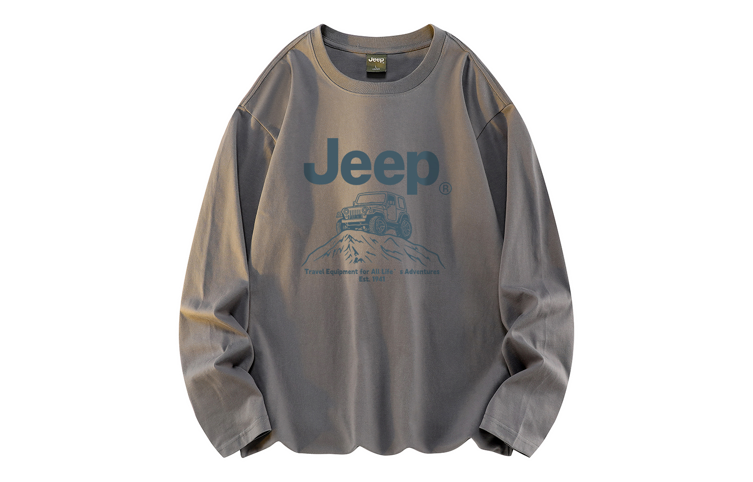 

Футболка Unisex Crew Neck Moderate Straight Fit Jeep, темно-серый