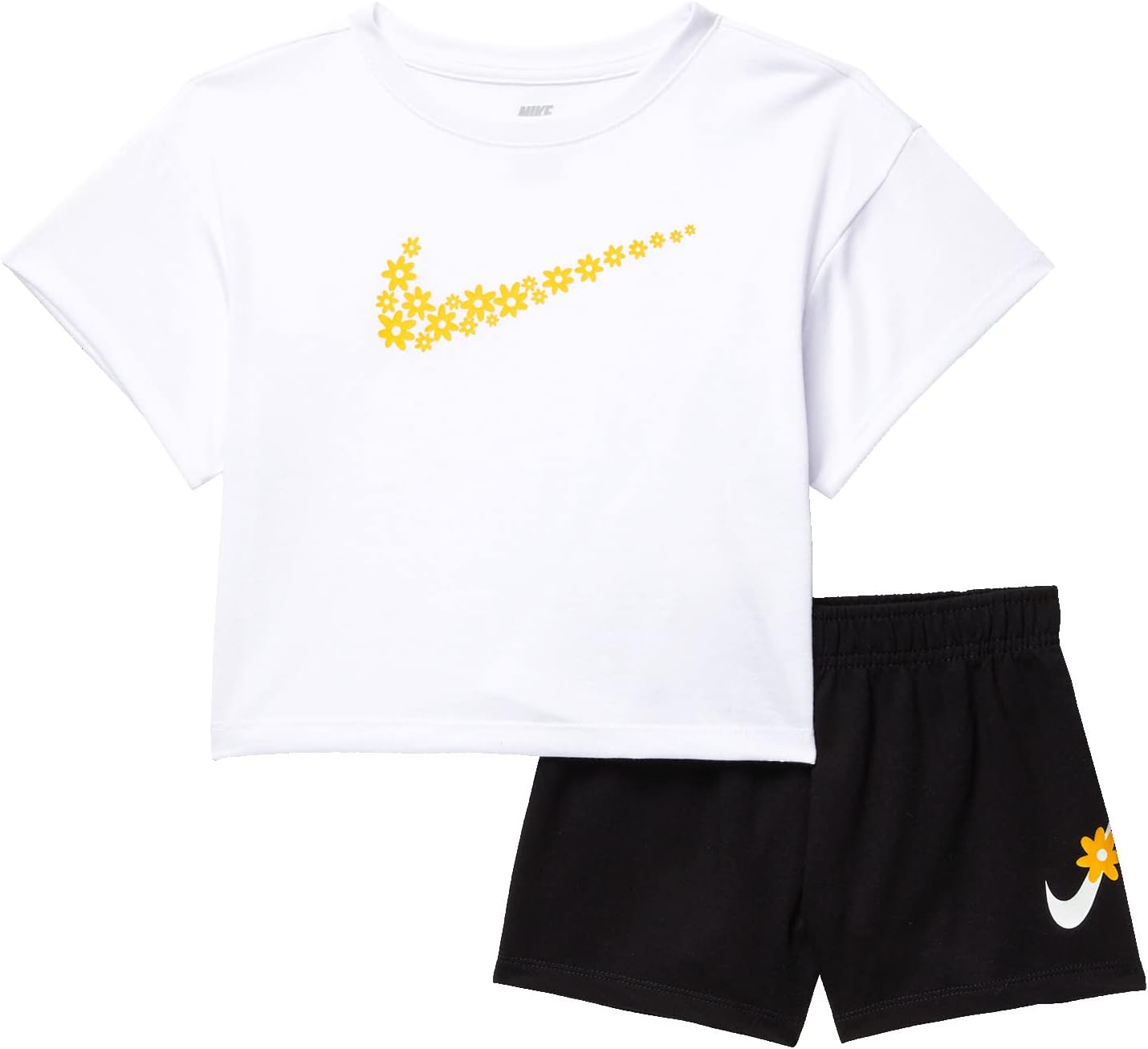 

Детский набор Nike Daisy T-Shirt and Shorts Set, черный