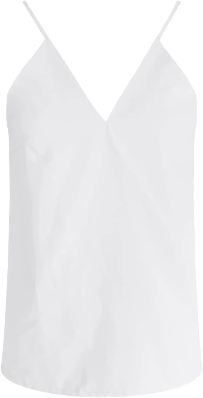 Блуза V-образным вырезом Casual Summer Tank Tops, белый — фото 2