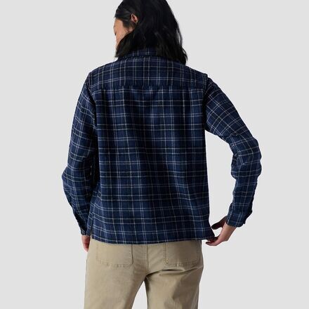 

Рубашка в клетку с длинными рукавами Range женская Backcountry, цвет Navy Plaid
