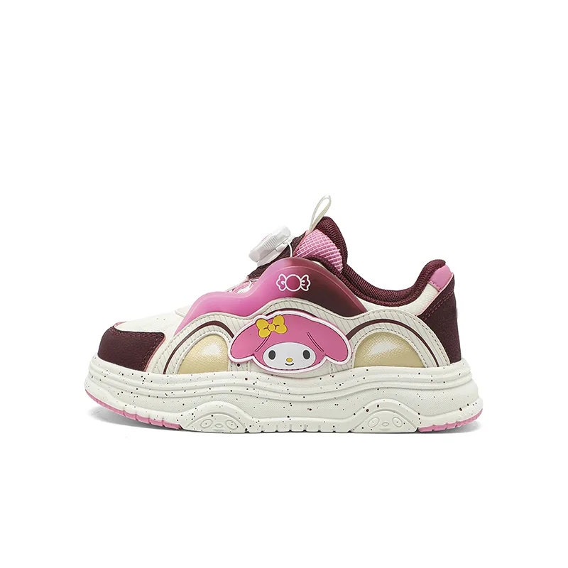 Hello Kitty кроссовки низкие с амортизацией, дышащие, легкие, устойчивые к ударам и истиранию Sanrio, My Melody-Mi/Brown Pink