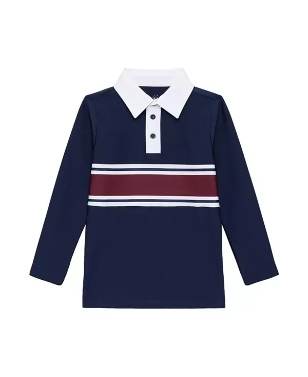 Поло с длинными рукавами - для маленьких детей, для детей постарше Courtside Kids, Navy