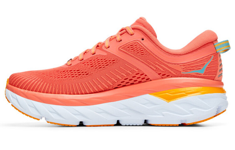 

Кроссовки Bondi 7 женские с низким верхом розовые/оранжевые Hoka One One