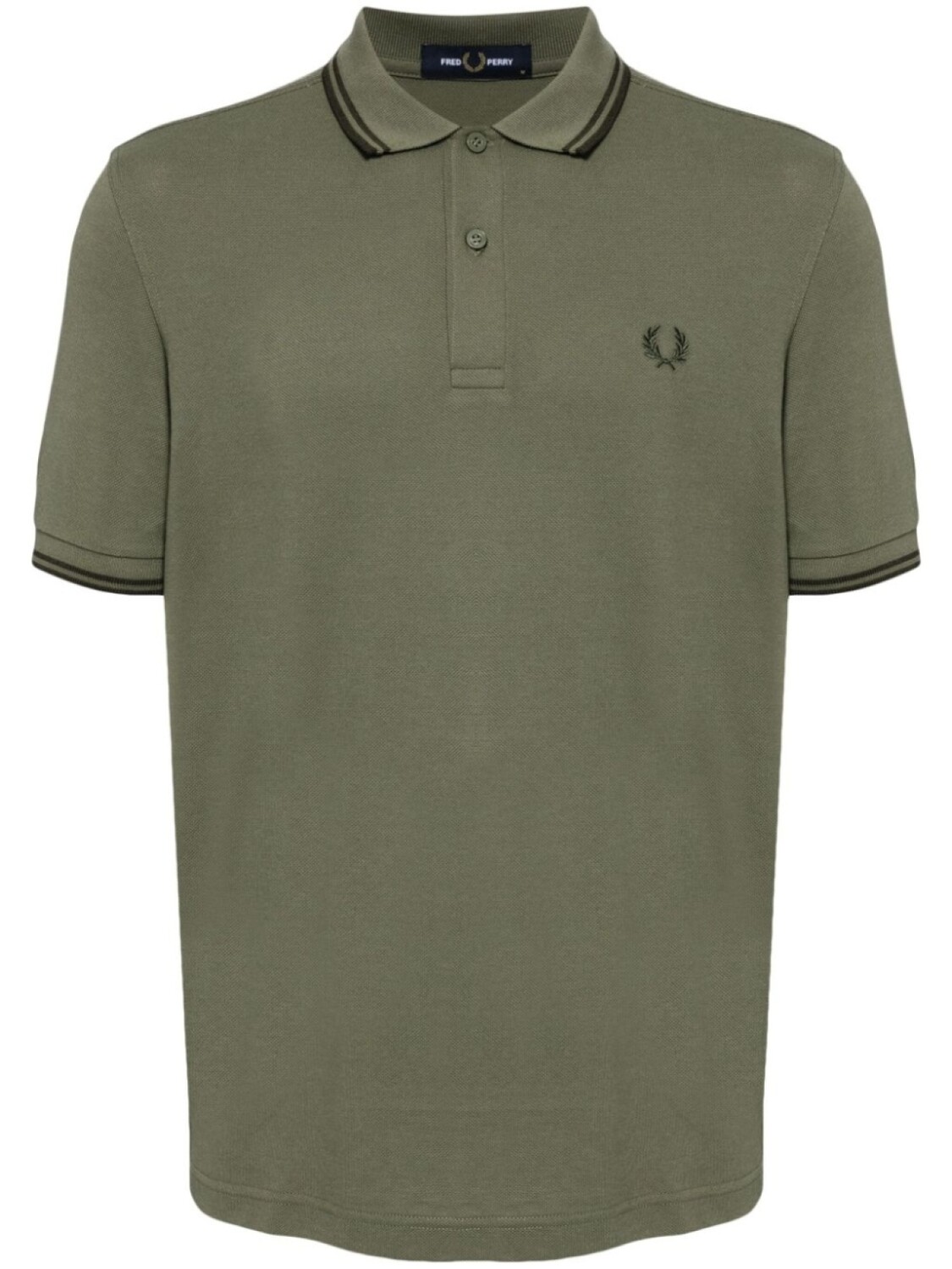 

Fred Perry рубашка поло с контрастной окантовкой, зеленый