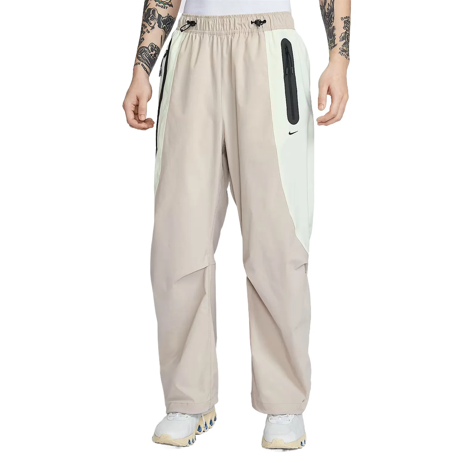 Мужские повседневные брюки dri-fit Nike, Milk White II/Light Neon Yellow/Black