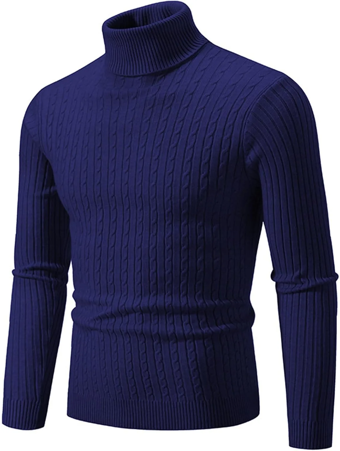 

Мужской свитер Slim Fit с воротником-стойкой, длинный рукав, мягкий evzosrz