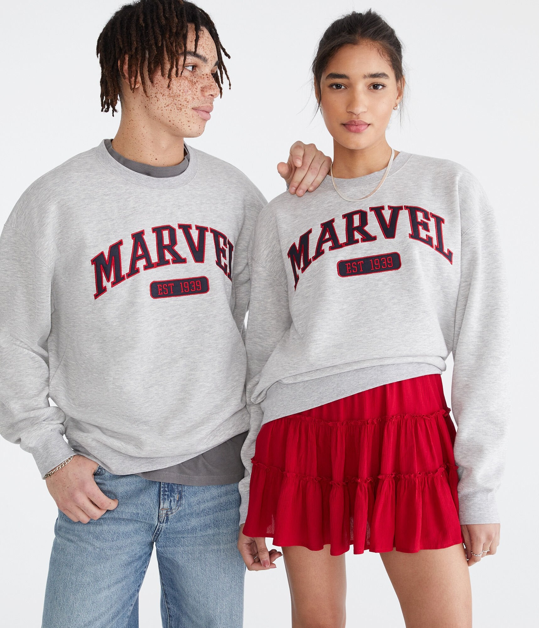 

Aeropostale Marvel | Толстовка Marvel 1939 Crew, цвет medium gray