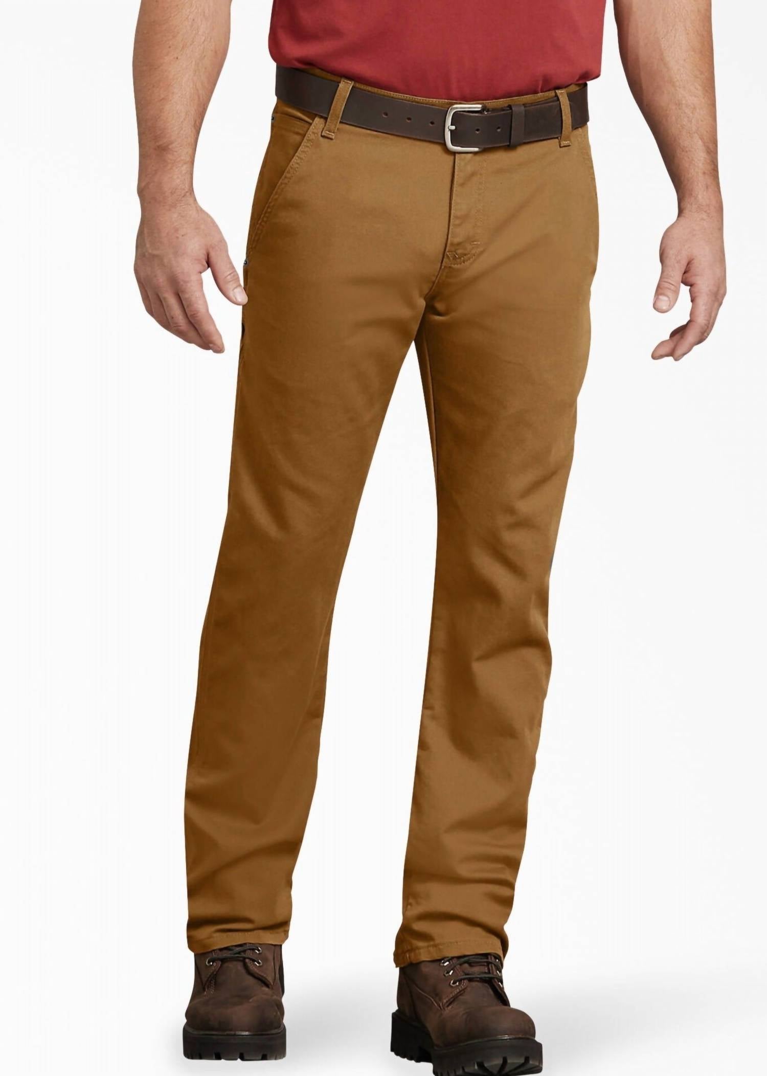 

Плотницкие брюки Flex Regular Fit Duck из коричневой утки Stonewashed Dickies