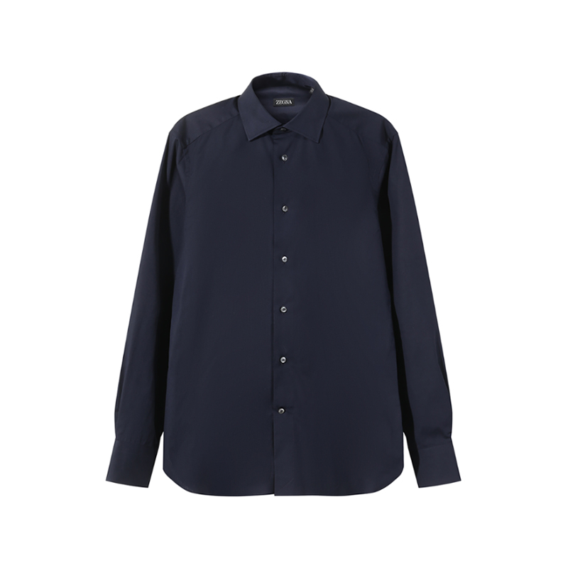 

Рубашка Zegna с пуговицами Ermenegildo Zegna, темно-синий