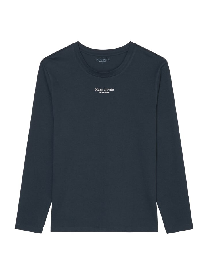 

Рубашка с длинным рукавом Marc O'Polo Mix & Match Cotton, синий