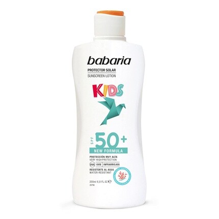 Детское солнцезащитное молочко Babaria SPF50+ 200мл