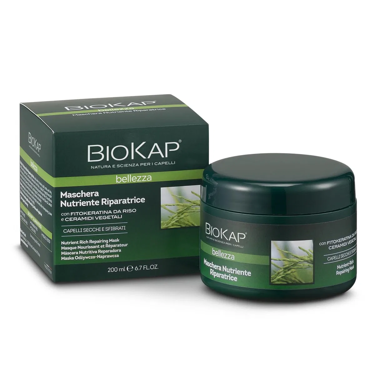 Маска для сухих волос Biokap Nutrient Rich Repairing Mask Bios Line
