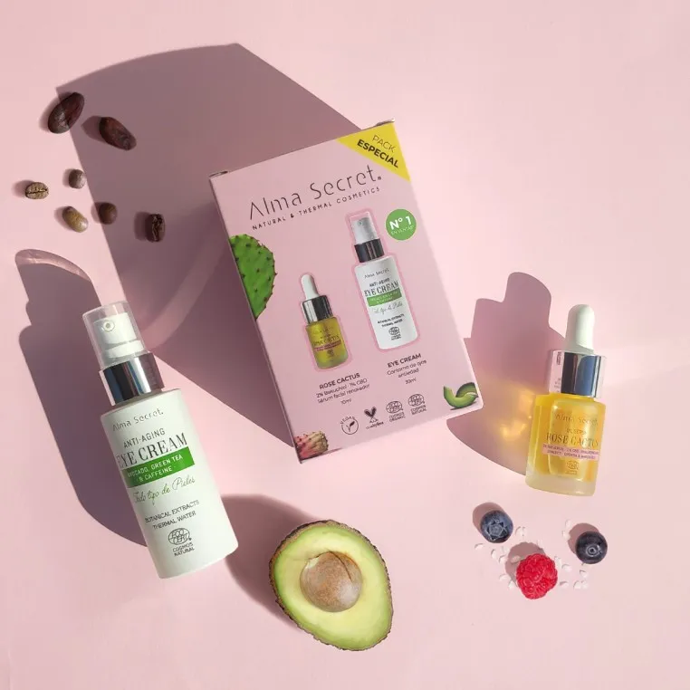 Масло для контура глаз и лица Special Pack Eye Cream & Mini Rose Cactus Facial Oil Alma Secret — фото 2