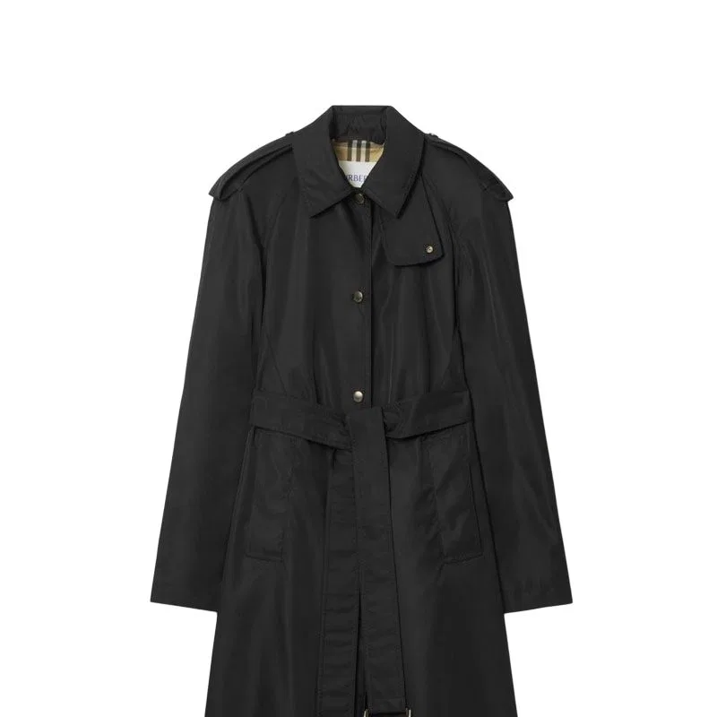 Тренч Burberry Black с поясом — фото 4
