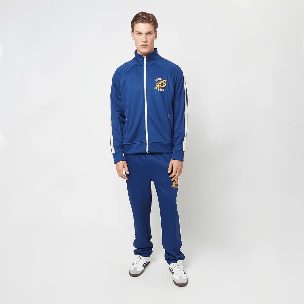 Куртка Polo Ralph Lauren LSFZTRACKM1-Long Sleeve-Full Zip, синий — фото 4