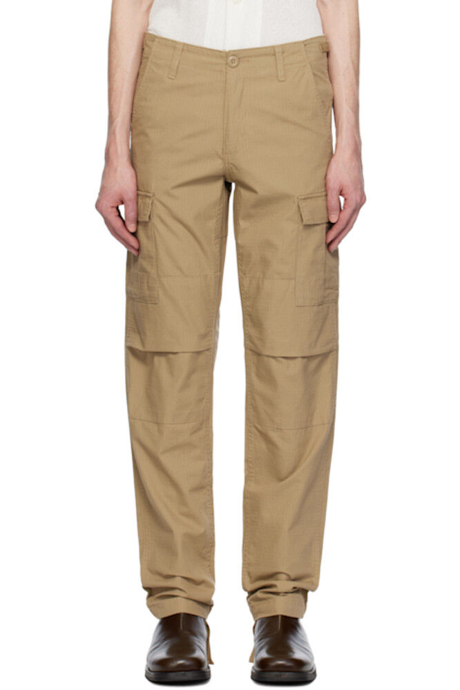 

Бежевые авиационные брюки-карго Carhartt Work In Progress