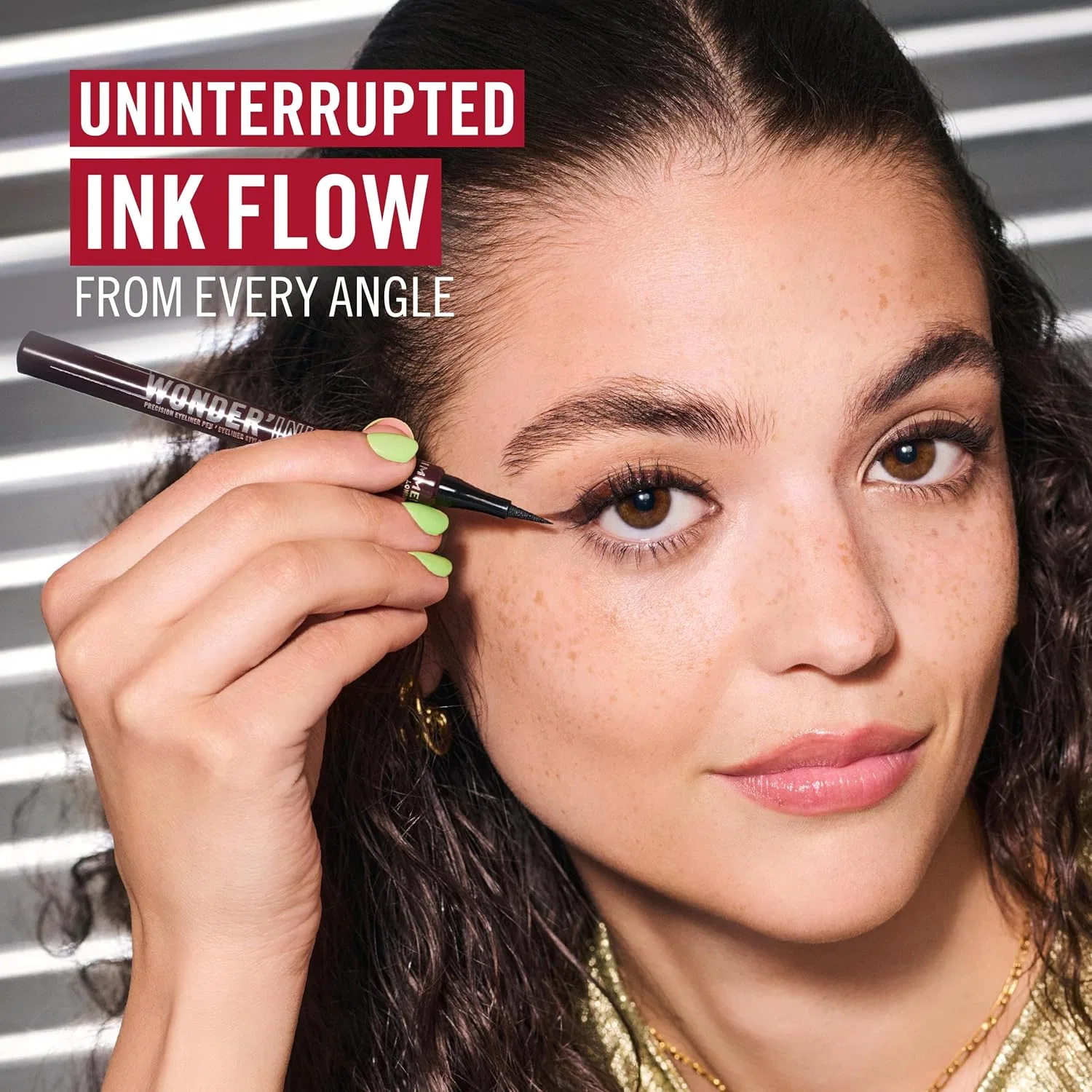 Жидкая подводка для глаз «Wonder'Ink Eyeliner #05 Honey Heaven» от Rimmel Rimmel, 005 Honey Heaven — фото 4