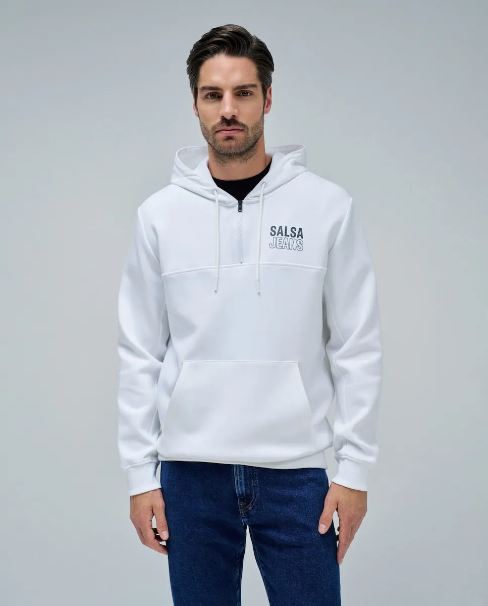 

Мужская толстовка с капюшоном Salsa Jeans, белый