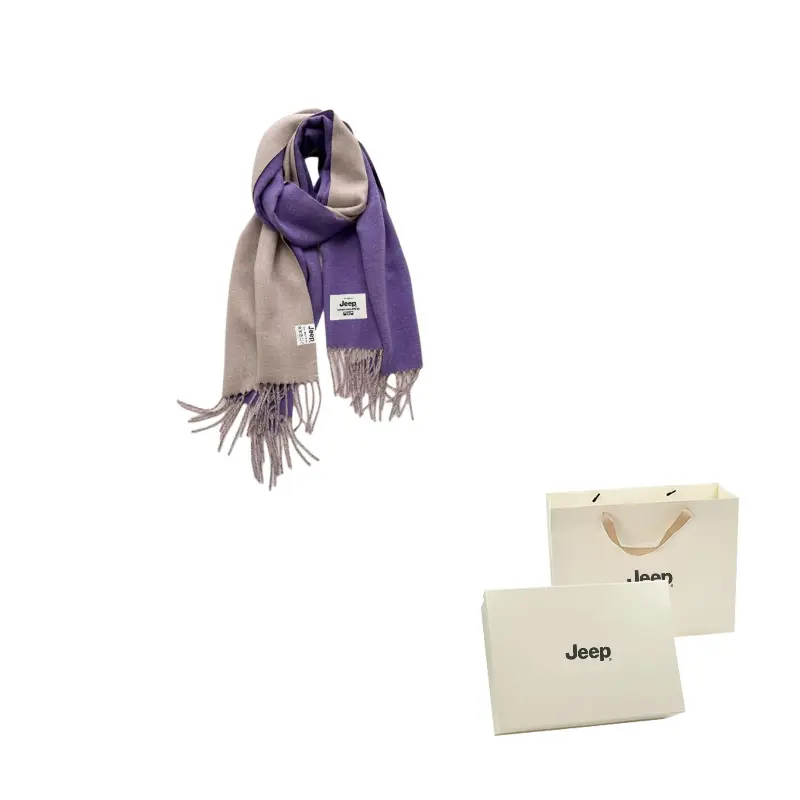 

Шарф из полиэстера Unisex Jeep, фиолетовый бежевый