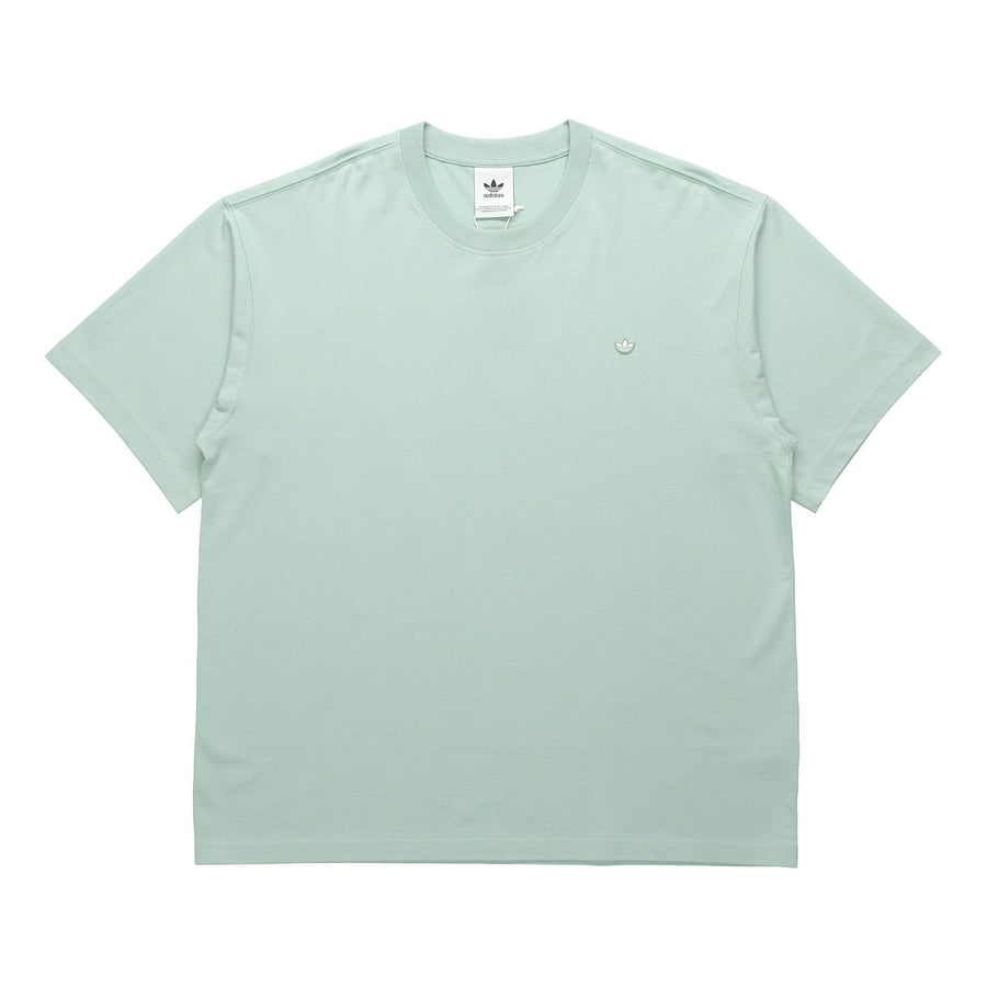 

Футболка adidas originals Premium Tee Mini Logo Embroidered Sports Round Neck Short Sleeve Couple Style Green, зеленый