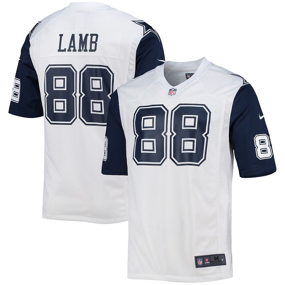 

Мужская белая майка Nike CeeDee Lamb Dallas Cowboys Alternate Game, цвет Cow White