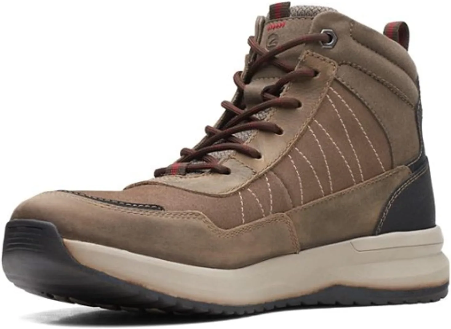 Мужские водонепроницаемые ботинки Clarks Wellman Top, коричневый — фото 4
