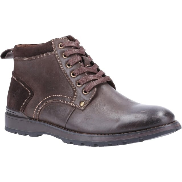 

Мужские кожаные ботинки Дин Hush Puppies, коричневый