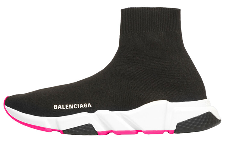 Кеды Balenciaga Speed Lifestyle Women, черный/белый/розовый