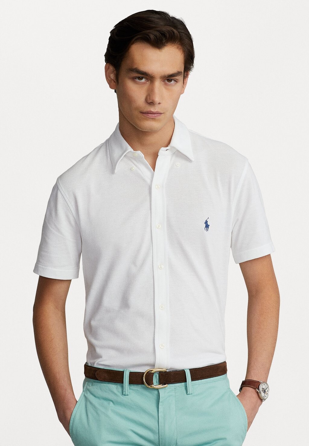 

Рубашка FEATHERWEIGHT MESH SHIRT Polo Ralph Lauren, белый
