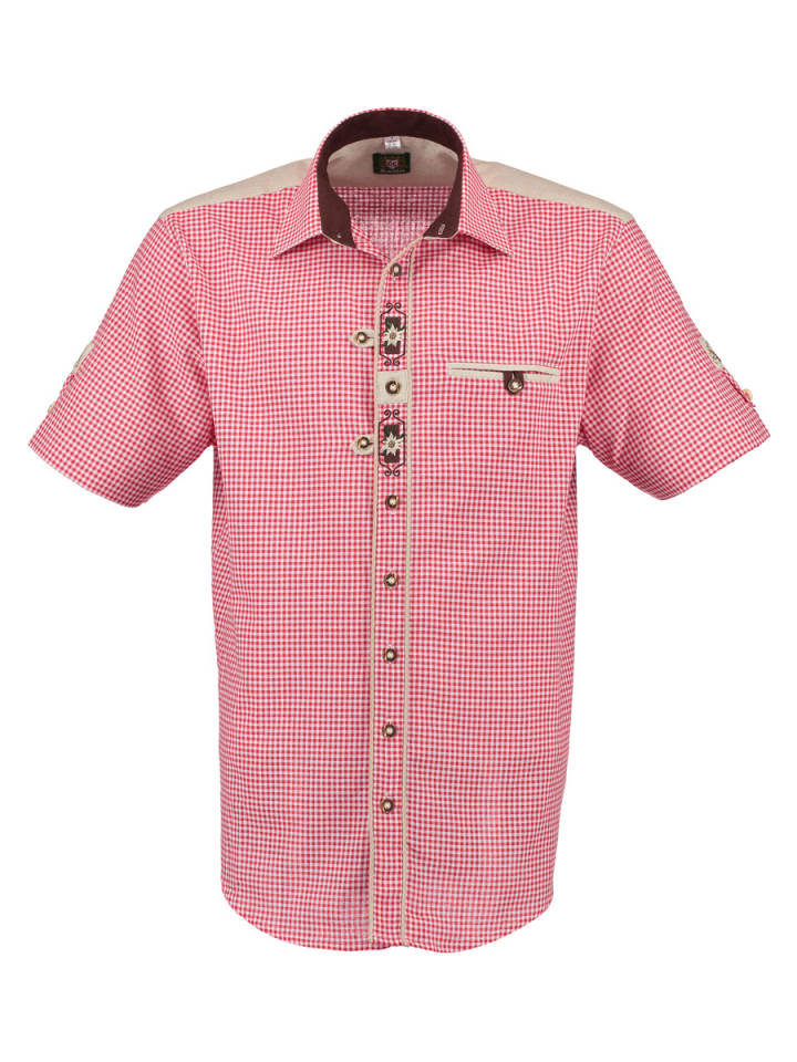 

OS-Trachten Традиционная рубашка Гаджеса, средне-красного цвета