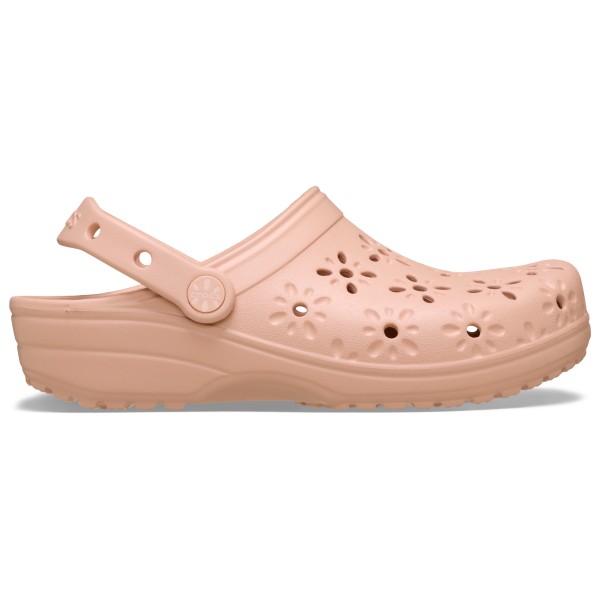 

Классические сандалии-сабо с цветочным вырезом Crocs, розовый