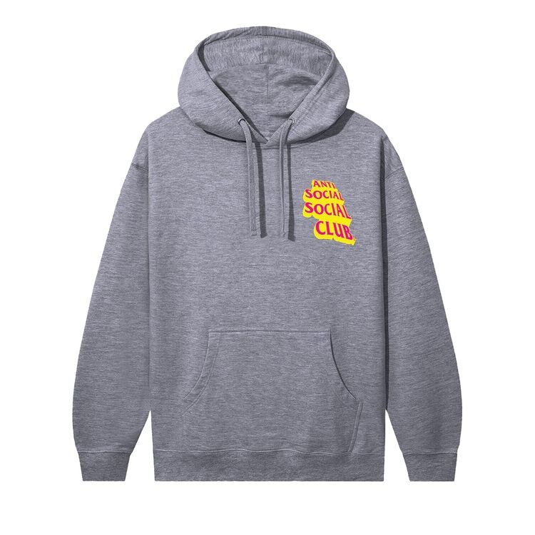 

Худи Anti Social Social Club Low Heat Hoodie Gunmetal Heather, серый