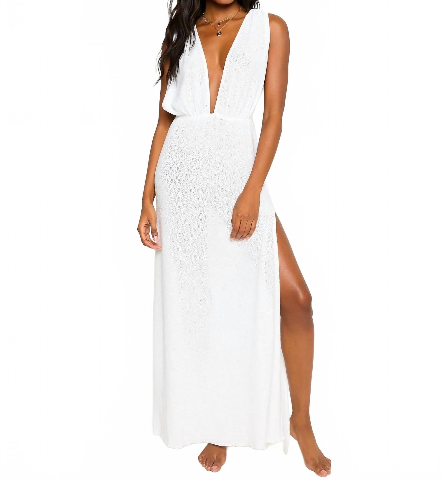 

Платье макси Annika в белом цвете Beach Bunny