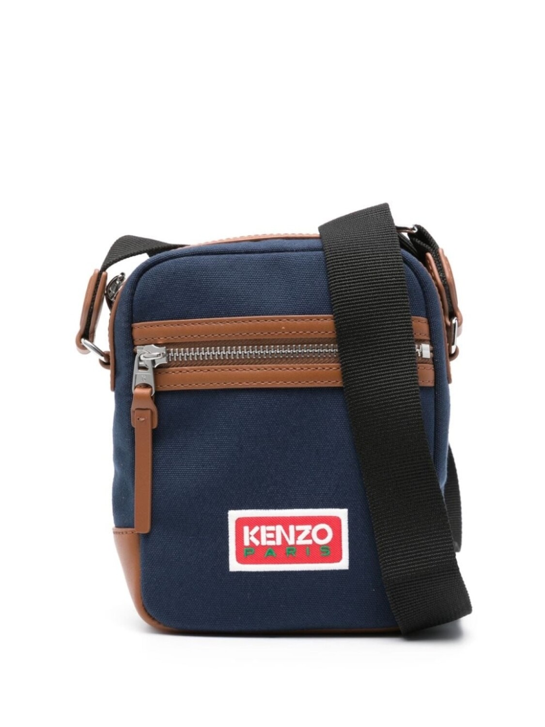 

Kenzo сумка-мессенджер с вышитым логотипом, синий