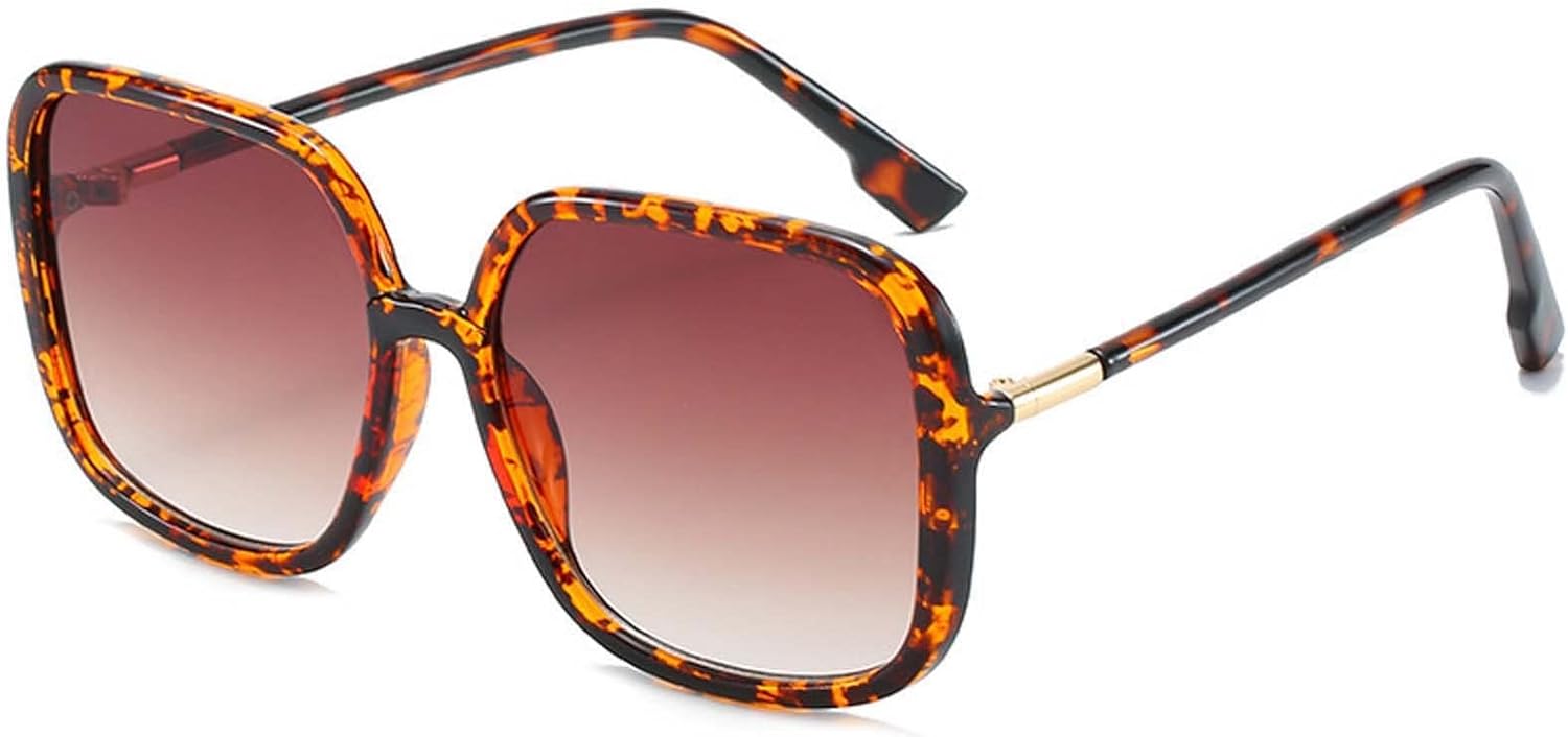 

Солнцезащитные очки AMFG в квадратной оправе для женщин и мужчин, с крупным градиентным покрытием, для использования на открытом воздухе, декоративные (цвет: C, размер: средний), C