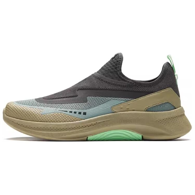 

Кроссовки ANTA Lifestyle Shoes Men Low-top Black Blue Green, зеленый