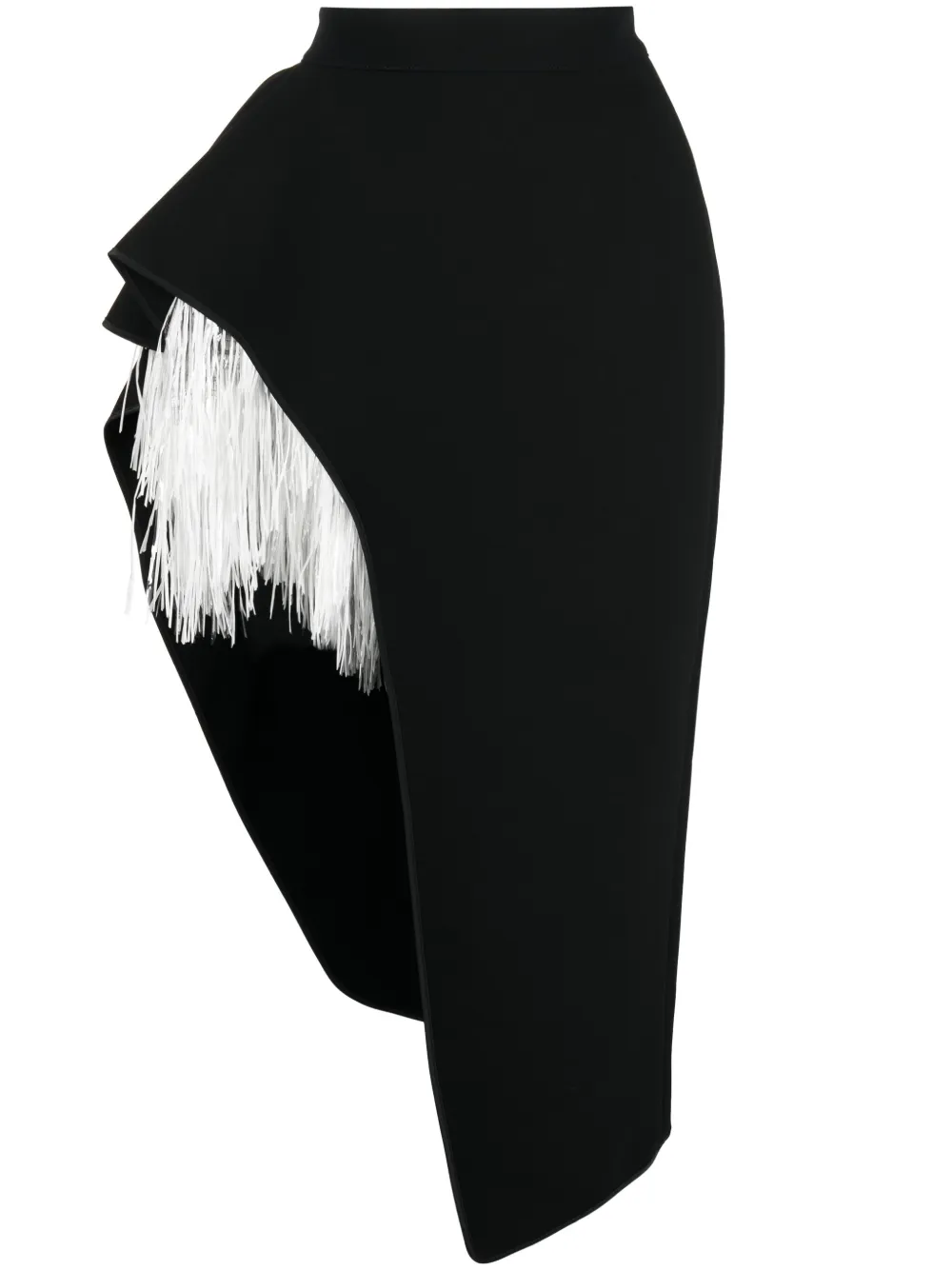 

Юбка Laureate с бахромой и разрезом Maticevski, черный