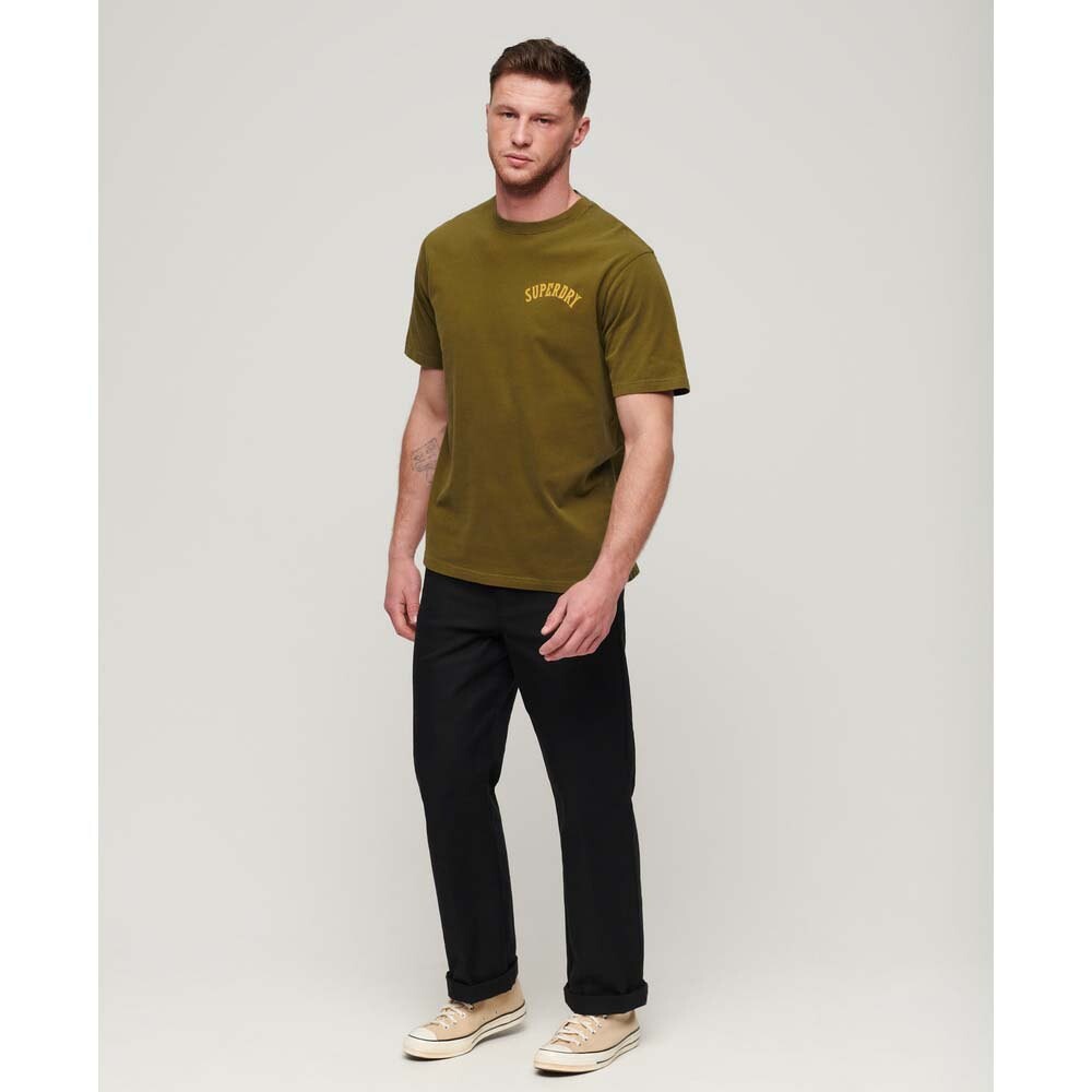 Футболка с коротким рукавом Superdry Tattoo Graphic Loose, зеленый — фото 4