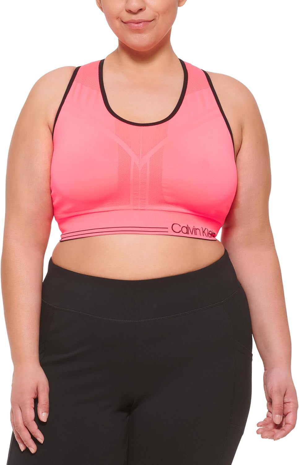 

Женский спортивный бюстгальтер Calvin Klein Performance средней плотности, двусторонний (стандартные и большие размеры), Energy