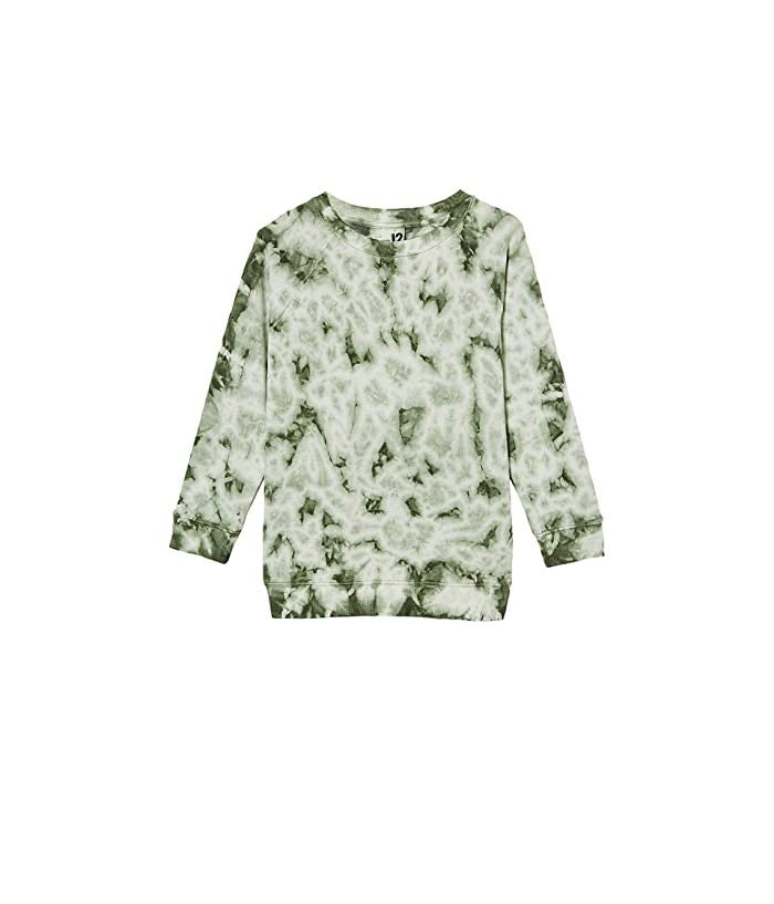 Детская толстовка COTTON on Casey Free Crew зеленого цвета свободного кроя, модель GBO145 — фото 3