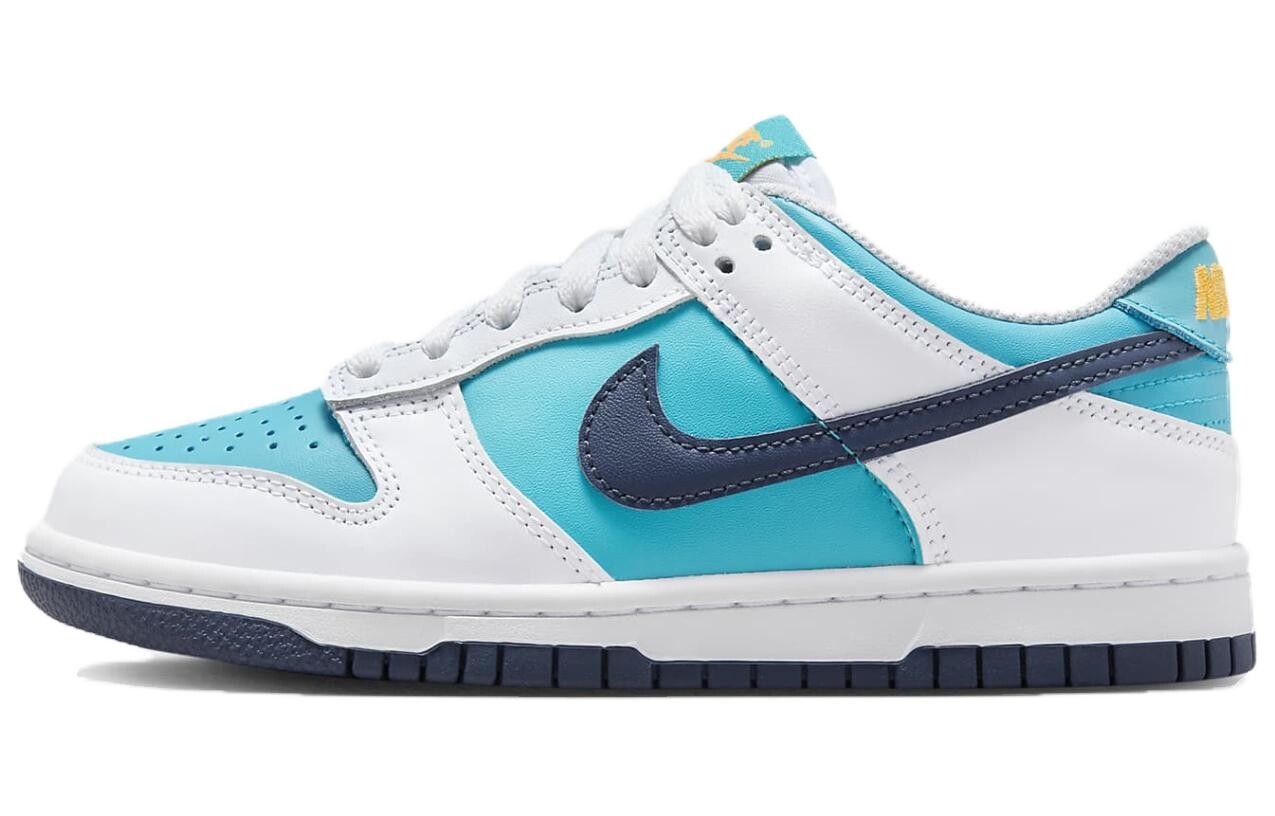 

Кроссовки Nike Dunk Low Dusty Cactus Thunder Blue GS, белый/синий/красный