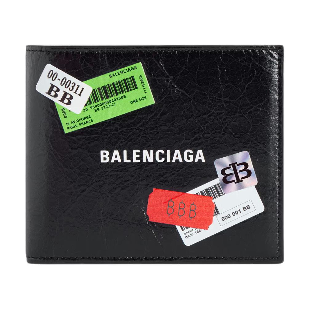 

Balenciaga Кожаный бумажник мужской чёрный